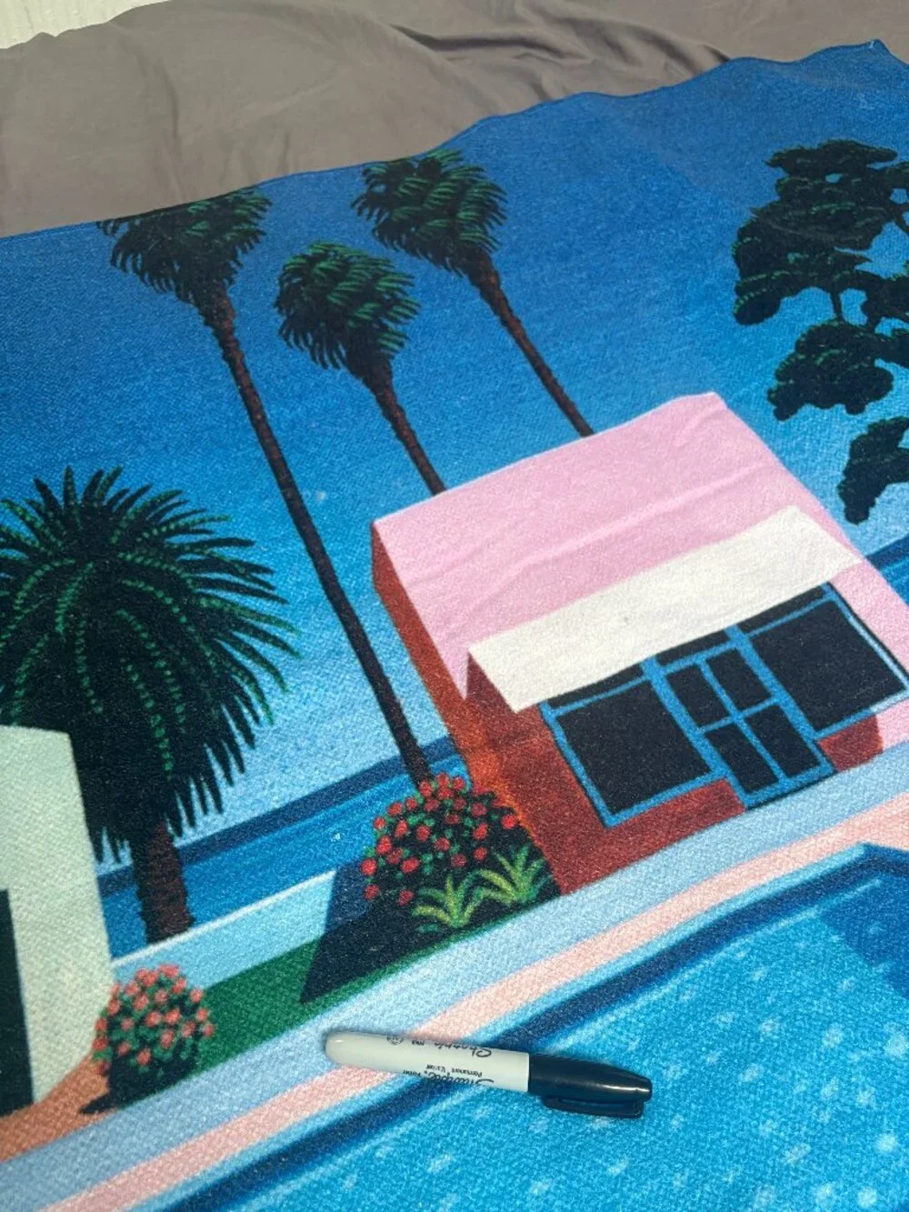 Pacific Breeze 1 Towel with art by Hiroshi Nagai, Light in the Attic